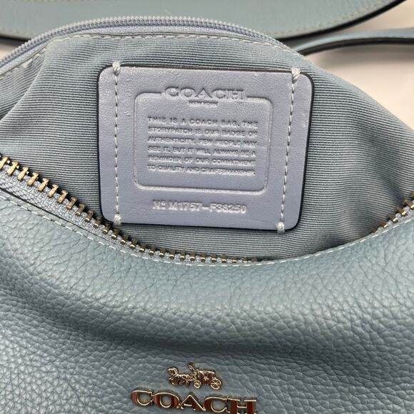 BUNDLE FOR MLS COACH Leather Harley East/West Blue Shoulder Hobo Bag - Picture 5 of 13